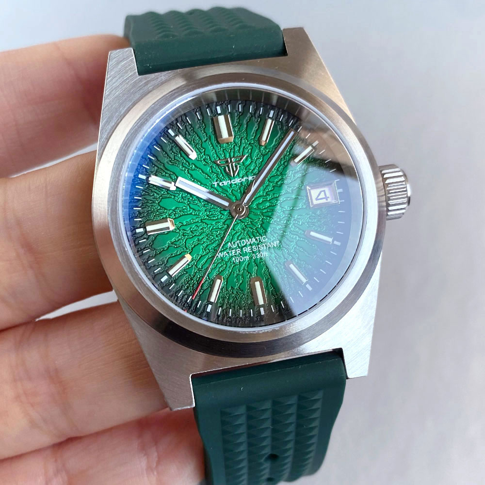 Rubber Strap Diver - Neue 38mm Mechanische Uhr Männer Green