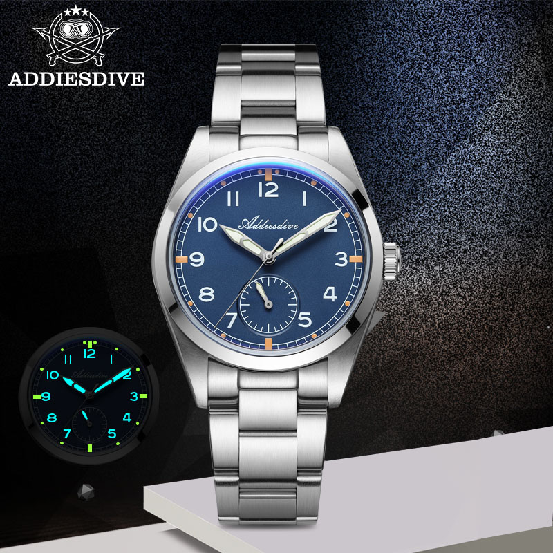 Stainless Bracelet Diver - ADDIESDIVE 36 mm Herren-Quarzuhr, 100 m