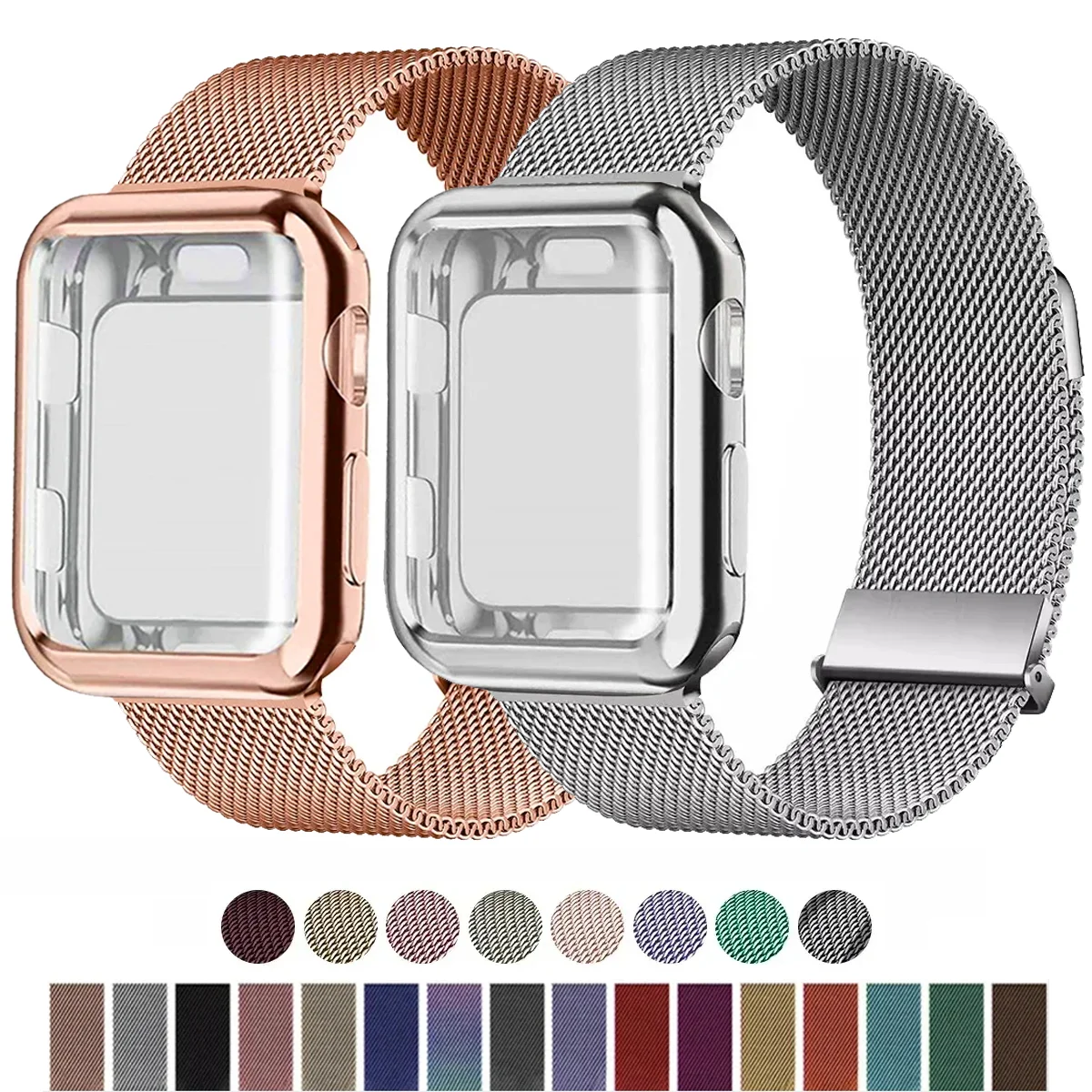 Milanese Loop Magnetic - Mailänder Schlaufen gehäuse für Apple Uhren