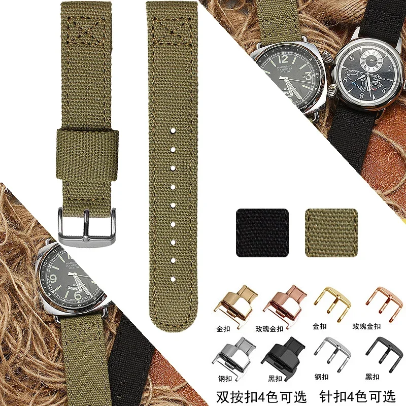 Canvas Strap Watch - Für Hamilton Khaki Field Seiko Nr.