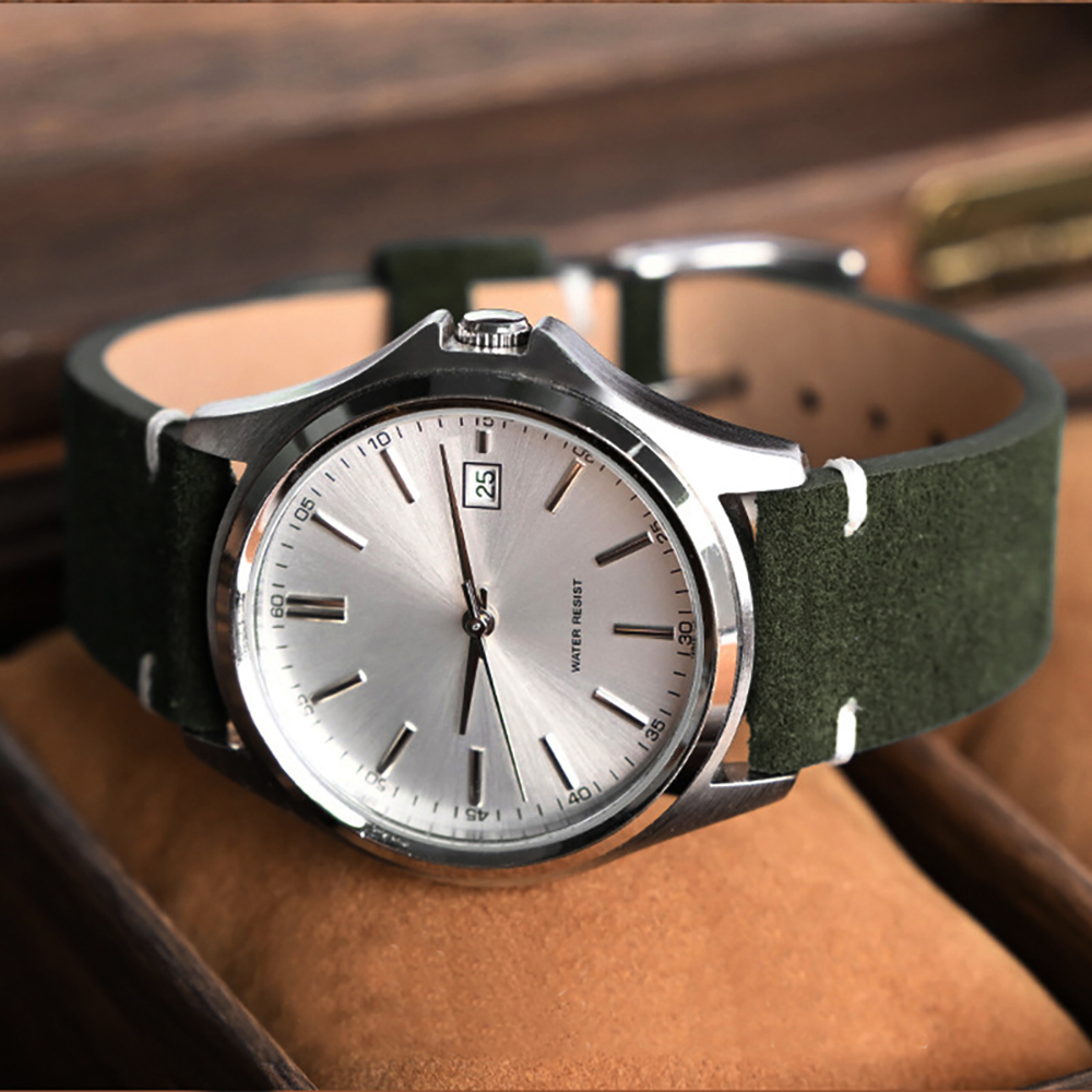 Suede Strap Watch - 14mm 16mm 18mm Armband Schnellverschluss Weiches