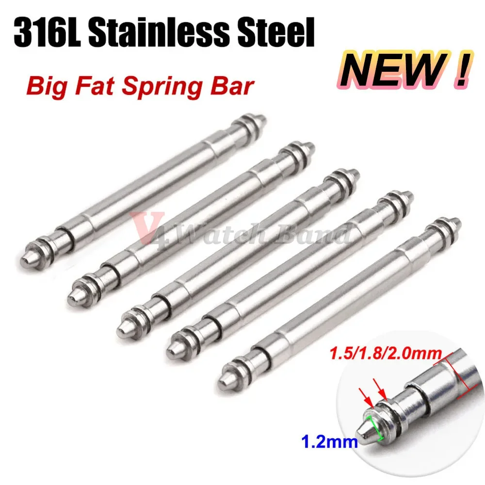 Spring Bar Tool Set - 316L Edelstahl Big Fat Uhrenarmband Federstege