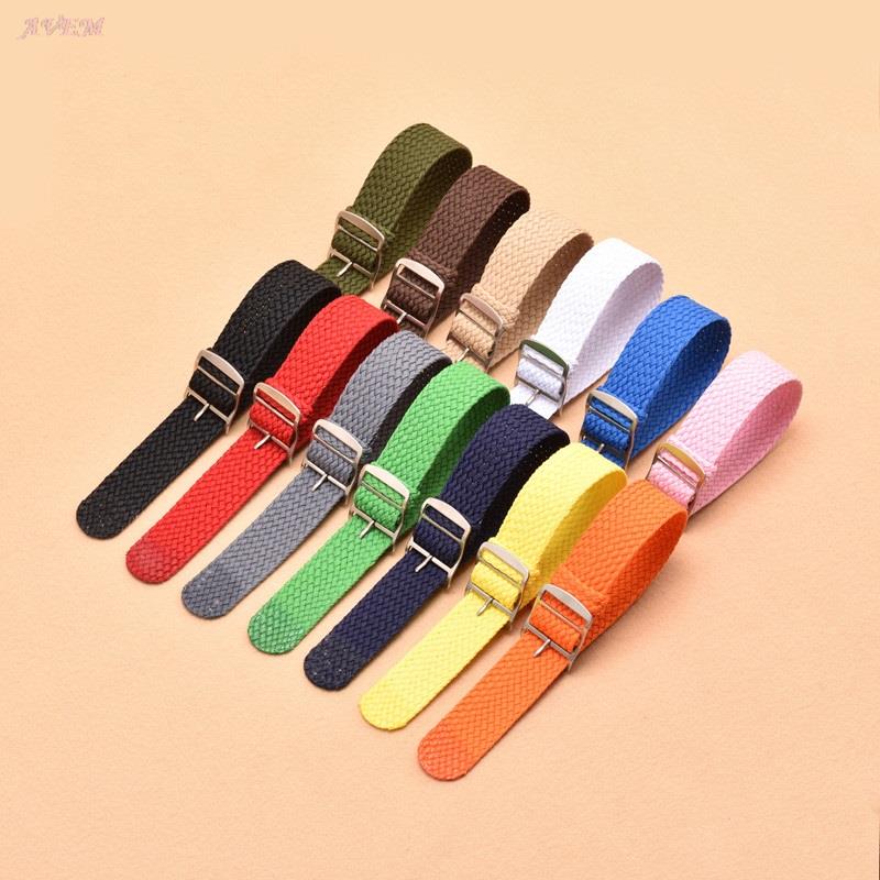 Perlon Strap Woven - Leinwand Sport Armband Bunte Nylon Weben