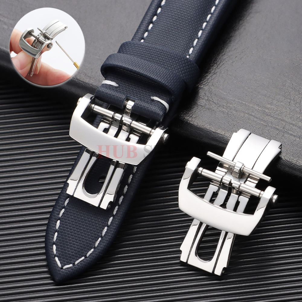 Butterfly Clasp Deployant - Premium-Feder-Faltschließe für Blancpain-Schmetterlingsschließe, 20 mm, sichere
