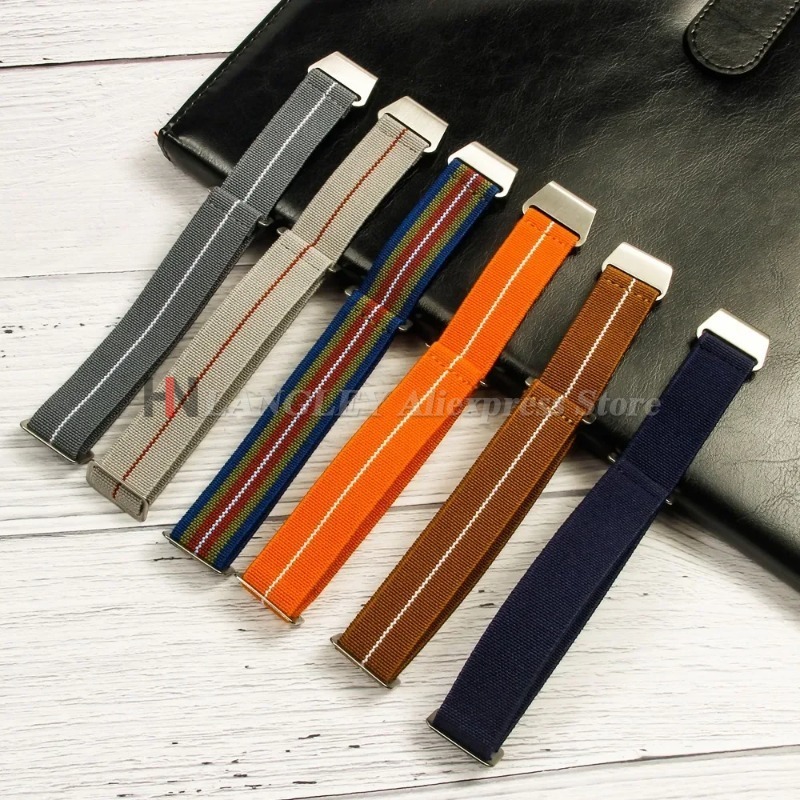Parachute Strap Elastic - Elastisches Nylon-Uhrenarmband für Seiko für Omega