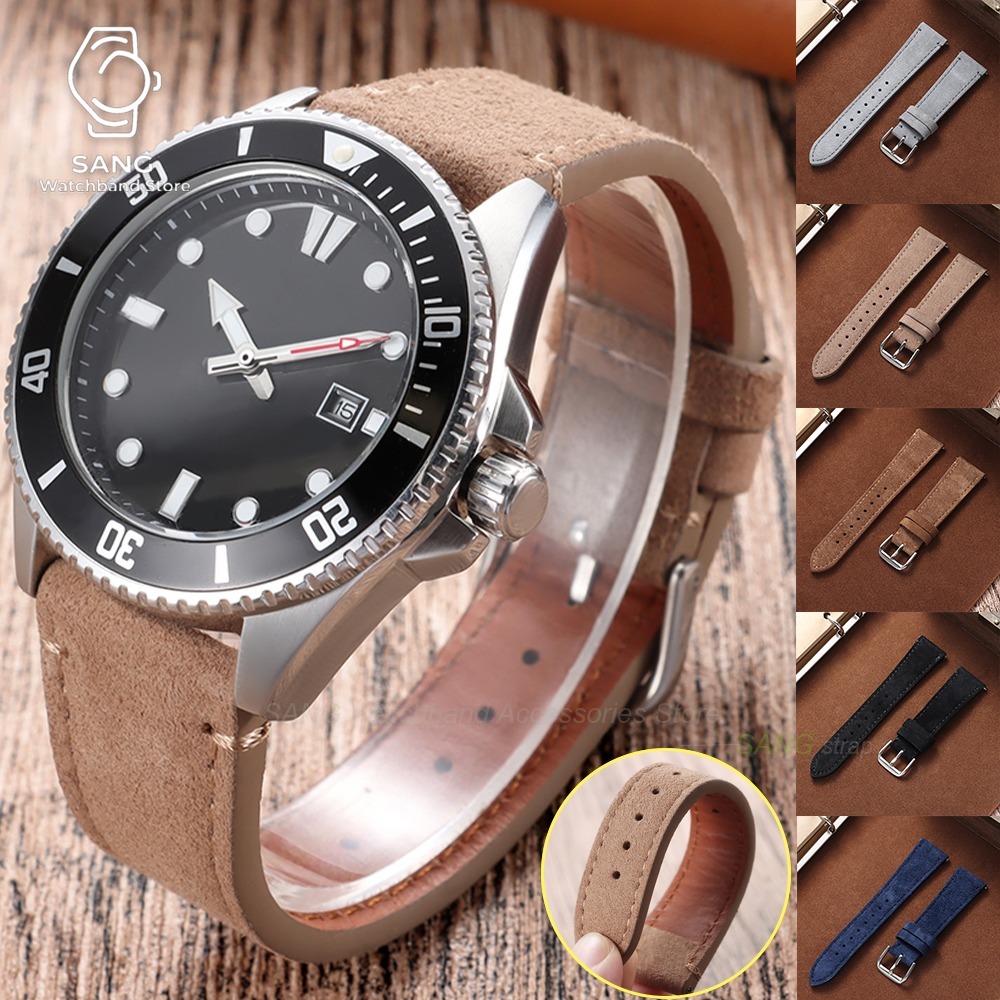 Suede Strap Watch - 20mm 22mm Universelle Vintage-Uhrenarmbänder aus Wildleder