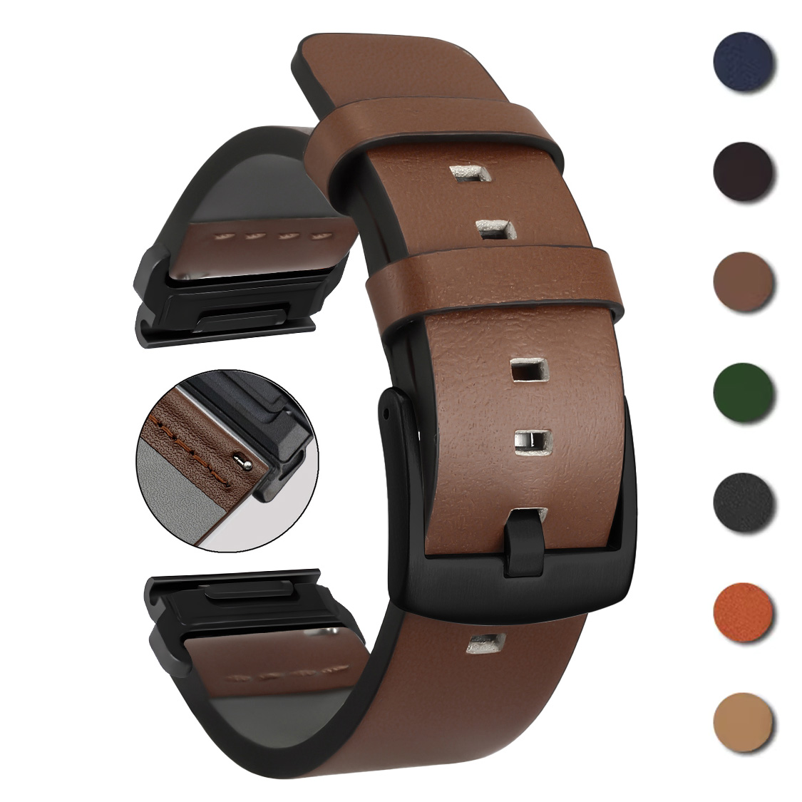 Leather Strap Quick Release - 26mm 22mm Quick Fit Strap Für