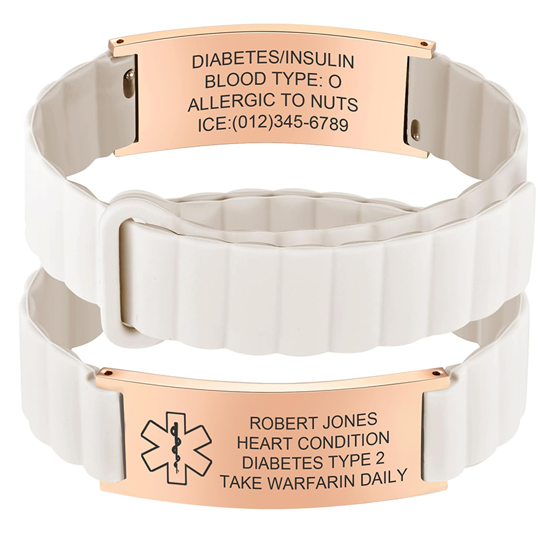 Individuelles Medizinisches ID – Silicone Band Women Bewertung und Preis
