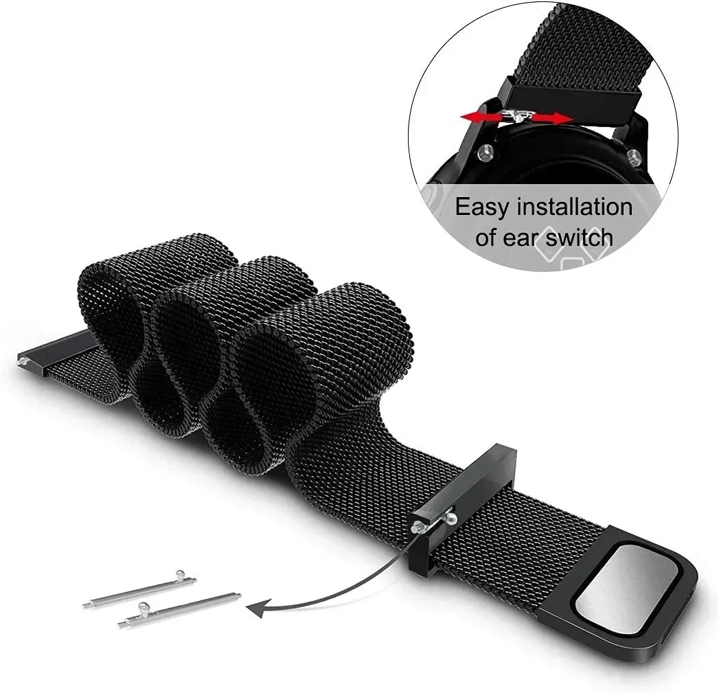 22 mm 20 mm Mesh-Schlaufe für  – Milanese Loop Magnetic Bewertung und Preis