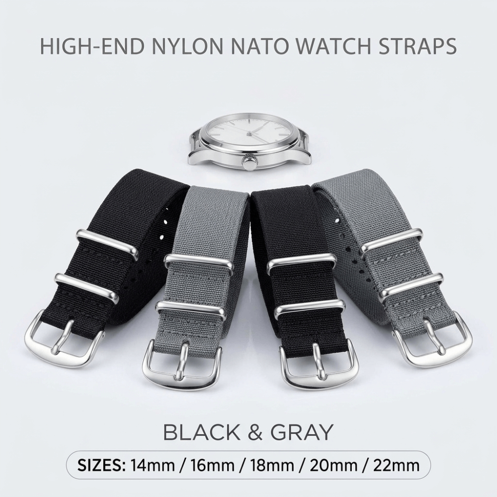 14/16/18/20/22mm NATO Uhrenarm – Nato Strap Nylon Bewertung und Preis