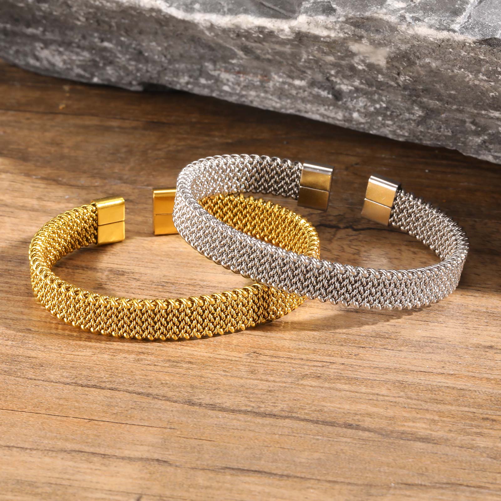 10 mm geflochtenes Stretch-Arm – Mesh Strap Metal Bewertung und Preis