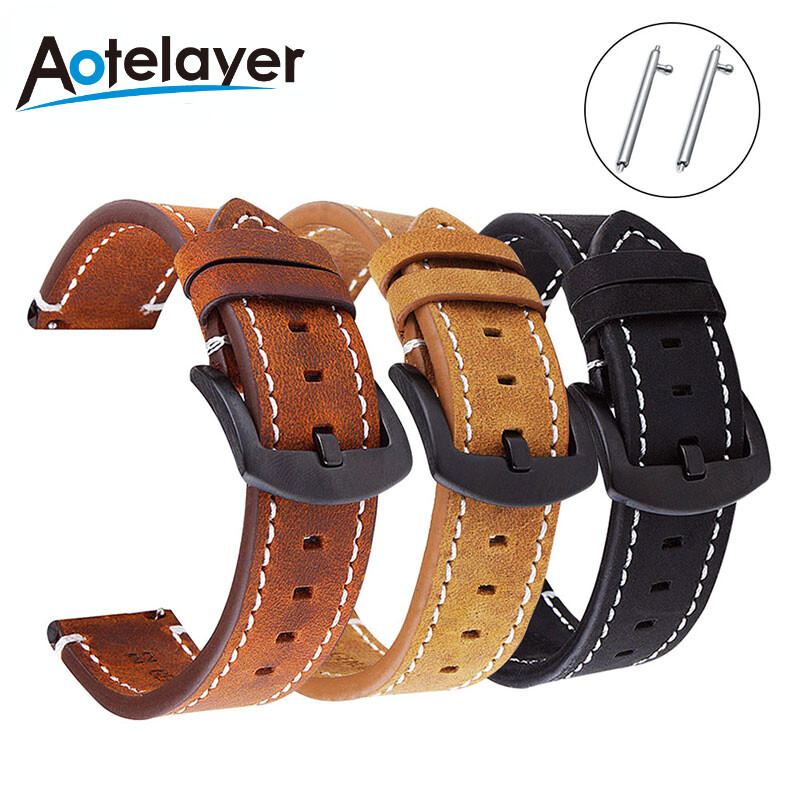 18 19 20 21 22 24 mm Schnellve – Leather Strap Quick Release Bewertung und Preis