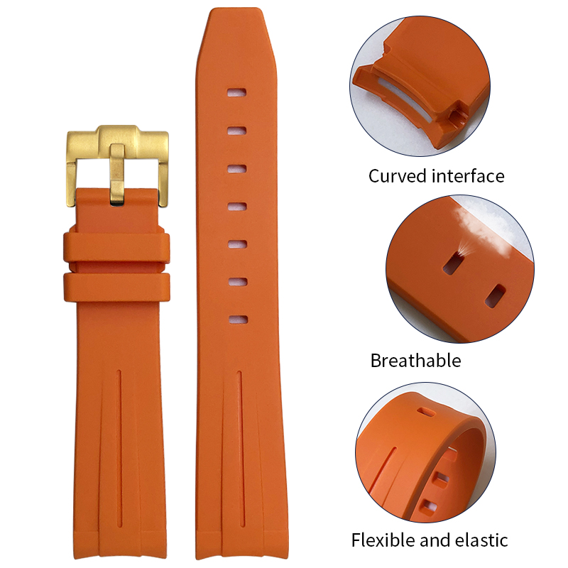 Gebogenes Ende 19 mm 20 mm 21  – Silicone Watch Band 22Mm Bewertung und Preis