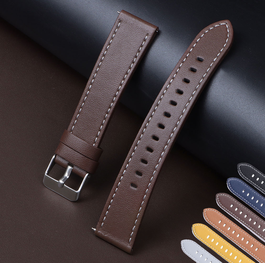 Echtes Kalbsleder Uhrenarmbänd – Leather Strap Quick Release Bewertung und Preis