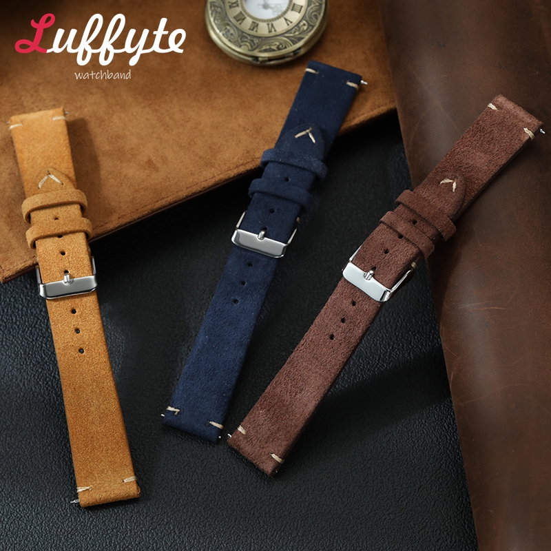 Vintage Wildleder Leder Uhrena – Suede Strap Watch Bewertung und Preis