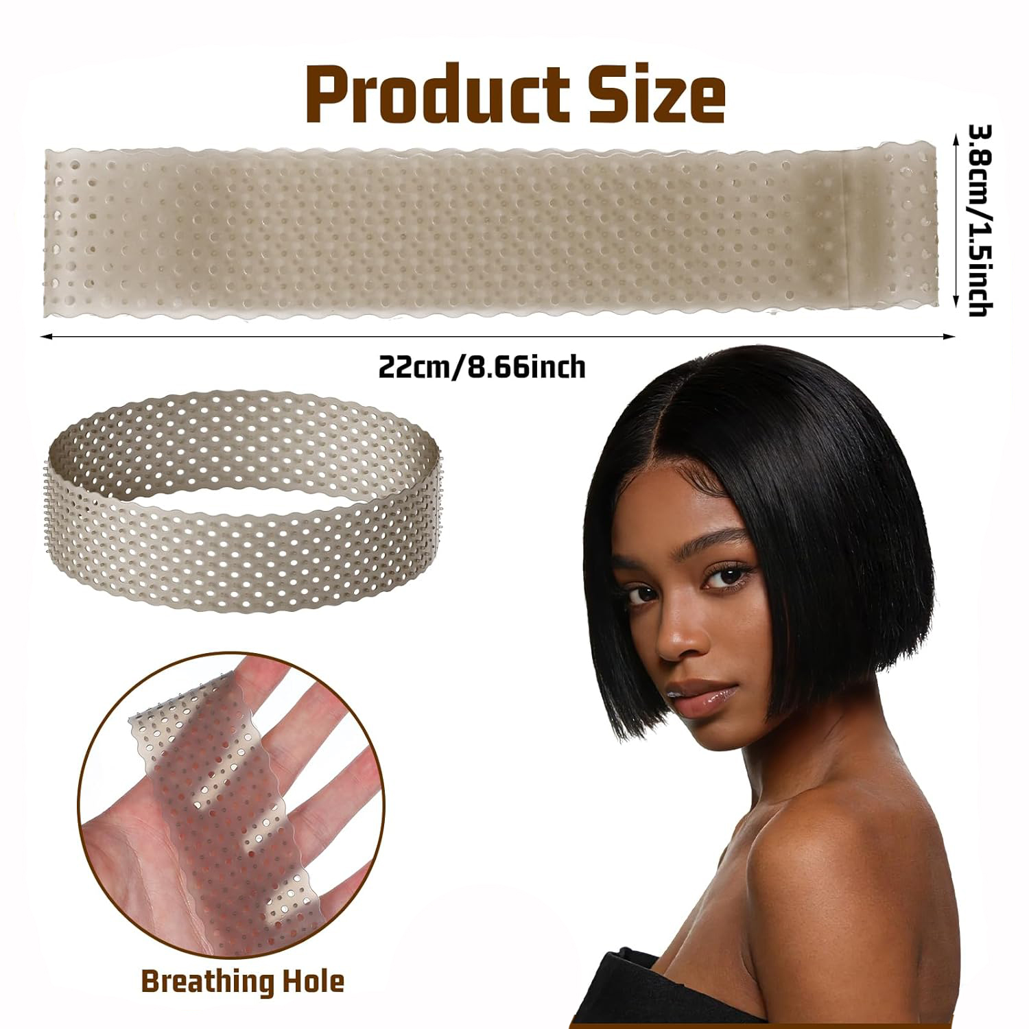 Neues atmungsaktives Perückenb – Silicone Band Women Bewertung und Preis