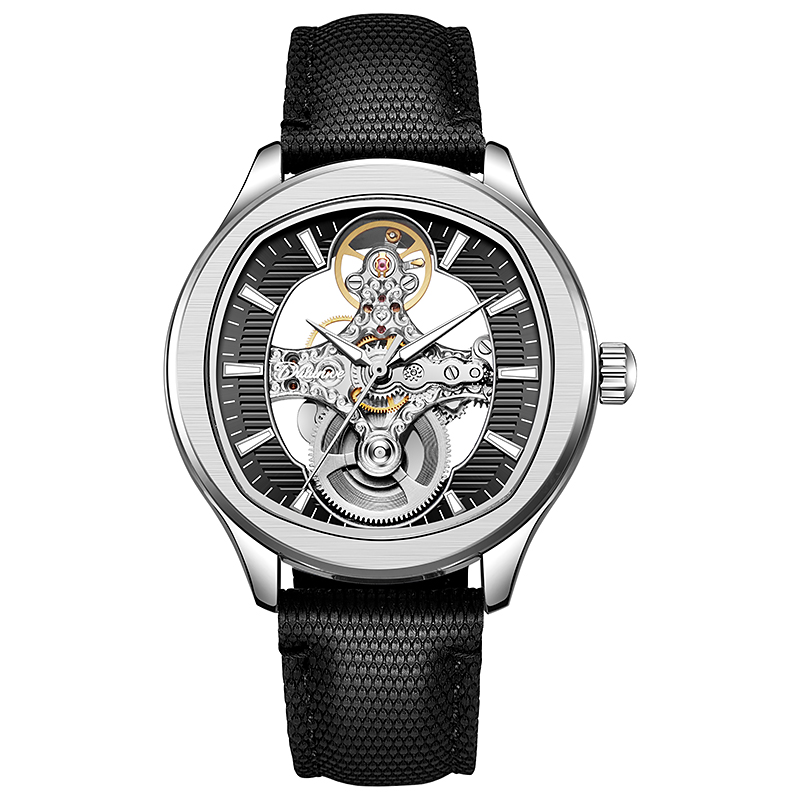 Lnverted Tourbillon Design Uhr – Leather Watch Band Men Bewertung und Preis
