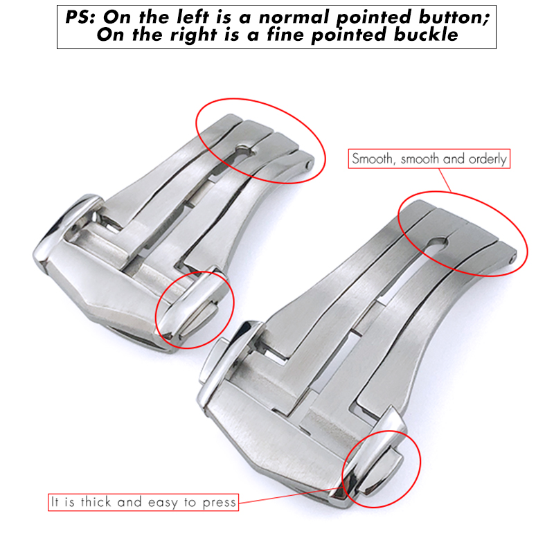 16mm 18mm 20mm Spitzen Einsatz – Butterfly Clasp Deployant Bewertung und Preis