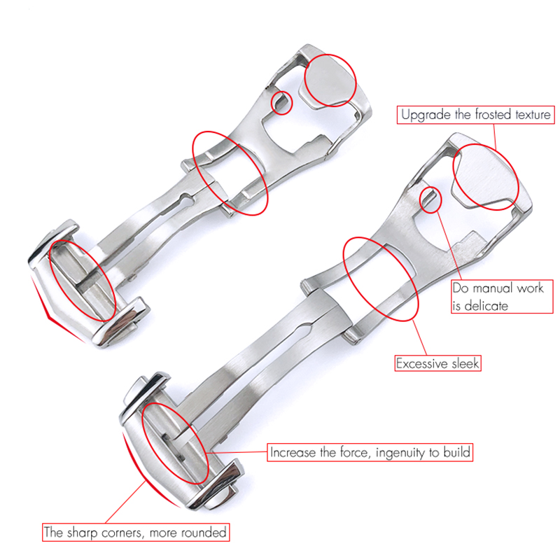 16mm 18mm 20mm Spitzen Einsatz – Butterfly Clasp Deployant Bewertung und Preis