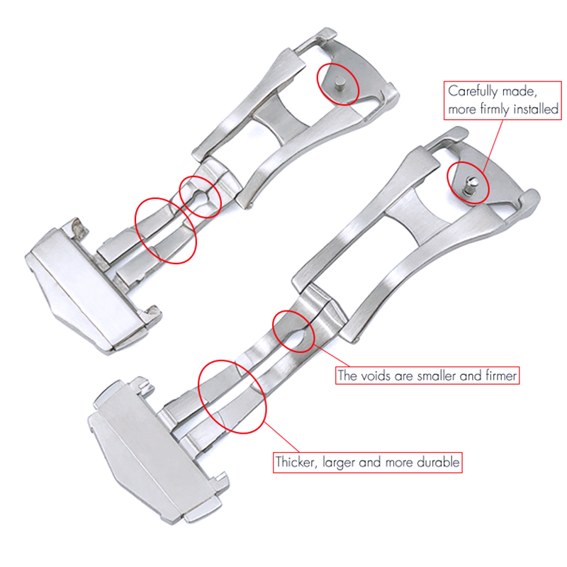 16mm 18mm 20mm Spitzen Einsatz – Butterfly Clasp Deployant Bewertung und Preis