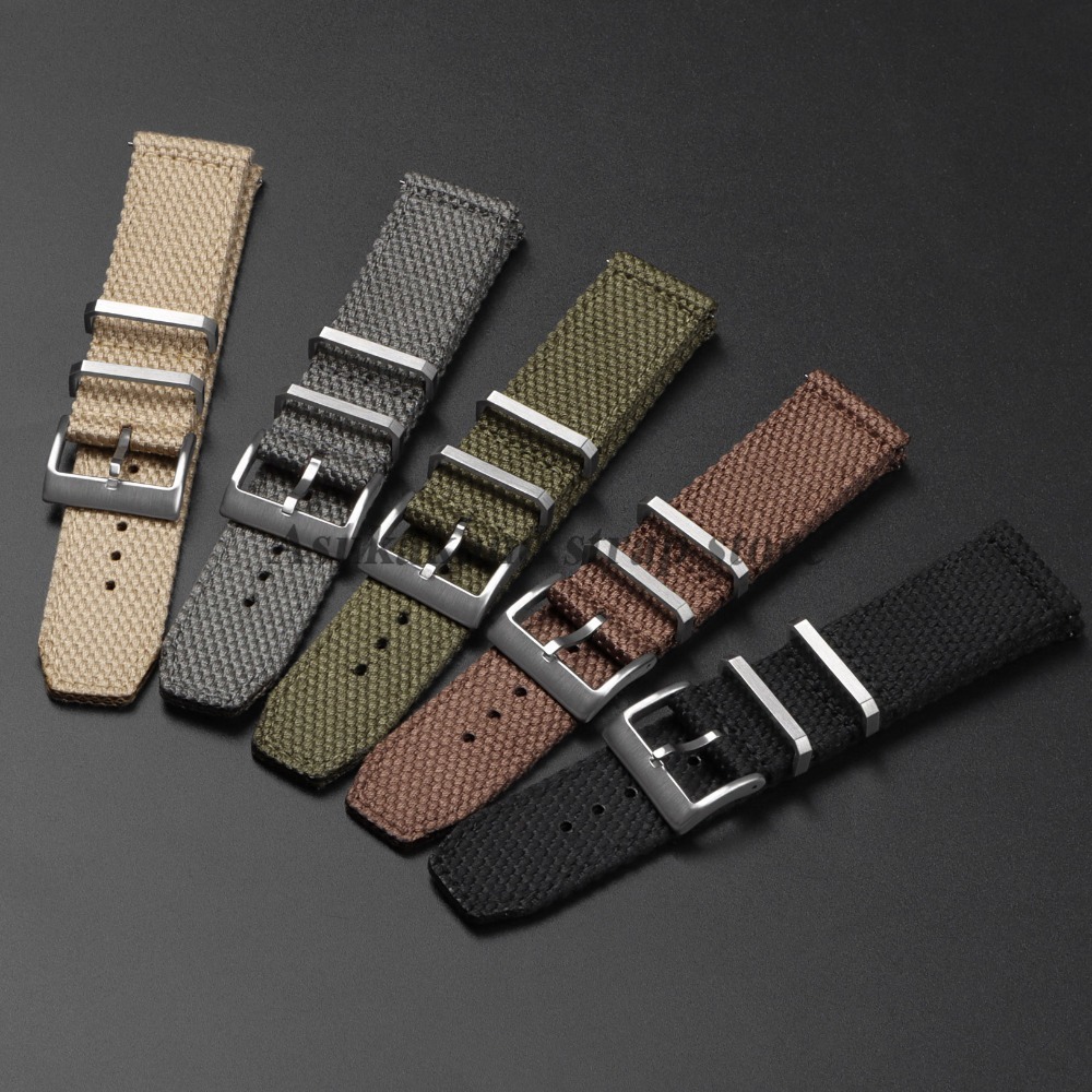 20mm 22mm Hochwertiges Nylon-U – Canvas Strap Watch Bewertung und Preis