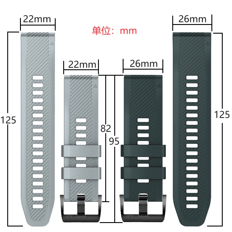 26mm 22mm Schnell verschluss b – Silicone Watch Band 22Mm Bewertung und Preis