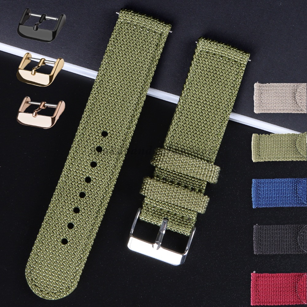 18 20 22 24 mm Nylon-Canvas-Ar – Nato Strap Nylon Bewertung und Preis