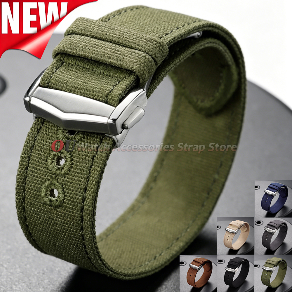 Geripptes Nylon-Uhrenarmband,  – Canvas Strap Watch Bewertung und Preis