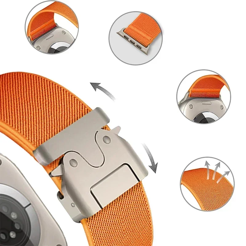 Fallschirmarmband für Apple Wa – Parachute Strap Elastic Bewertung und Preis