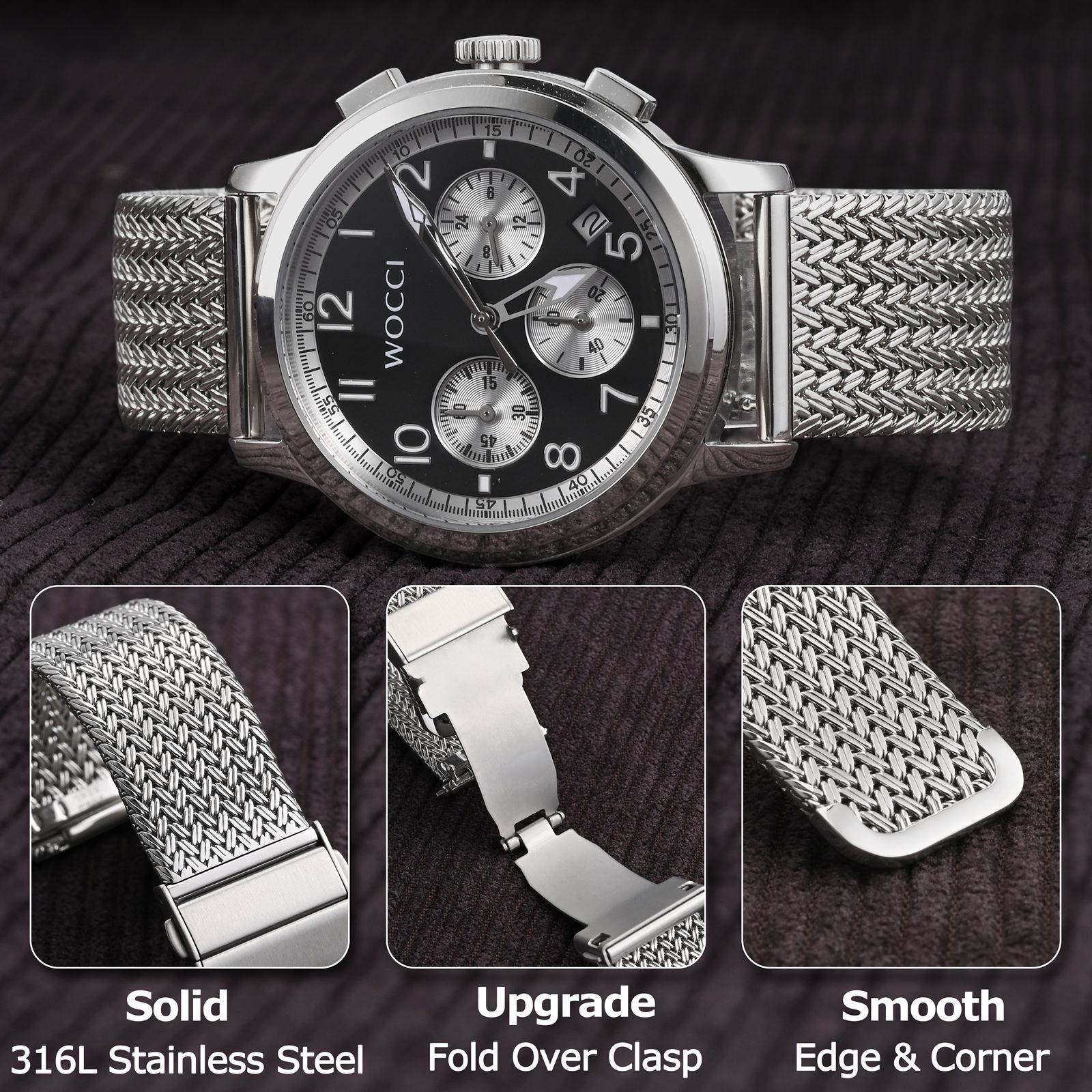 WOCCI Elite Metall-Uhrenarmban – Nato Strap Nylon Bewertung und Preis