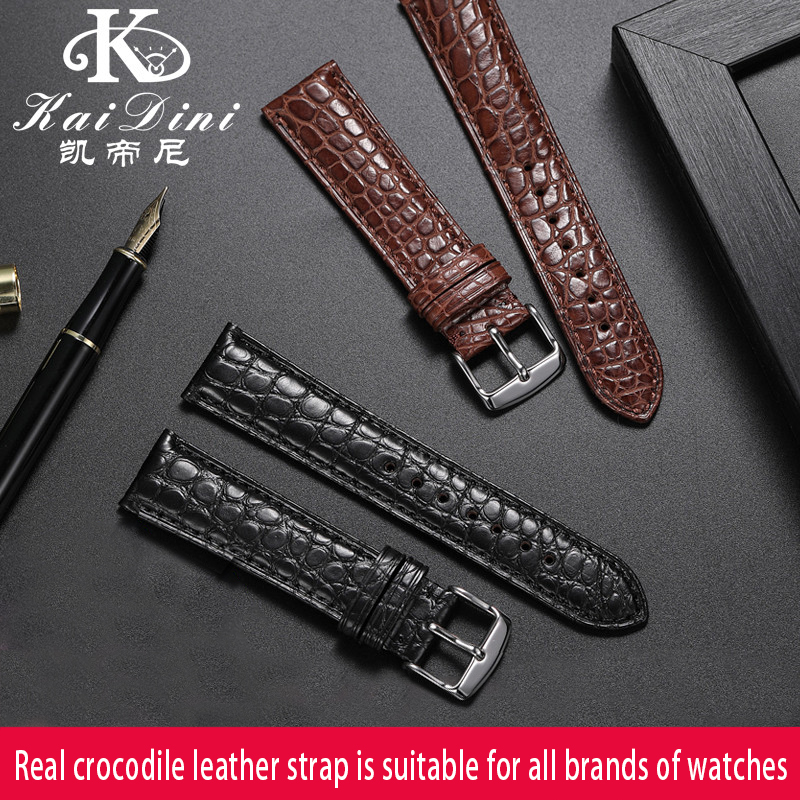 Echtes Alligator-Uhrenarmband, – Leather Watch Band Men Bewertung und Preis