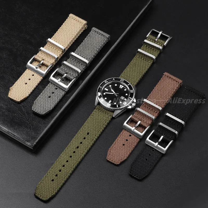 20mm 22mm Nylon Baumwolle Uhre – Nato Strap Nylon Bewertung und Preis
