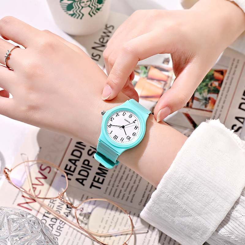 Mode Mädchen Uhr Einfache Prüf – Silicone Band Women Bewertung und Preis