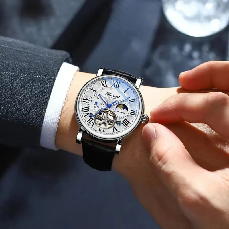 Business-Mode Herren Automatis – Leather Watch Band Men Bewertung und Preis
