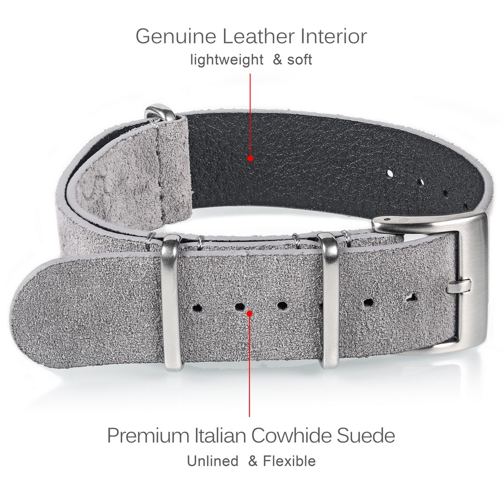 HEMSUT Echtem Leder Uhr Band W – Suede Strap Watch Bewertung und Preis
