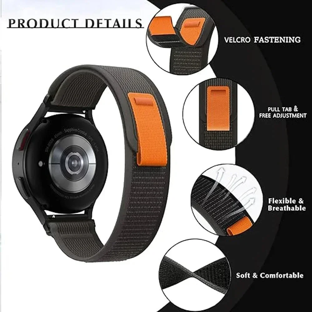20/22mm Trail Loop Armband für – Sport Loop Velcro Bewertung und Preis